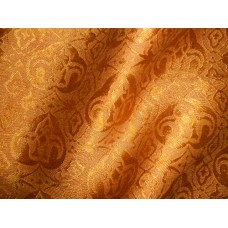 Cotton Silk Brocade 1 Mustard Fabric